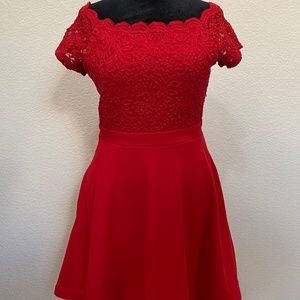 City Studio off the shoulder dress
